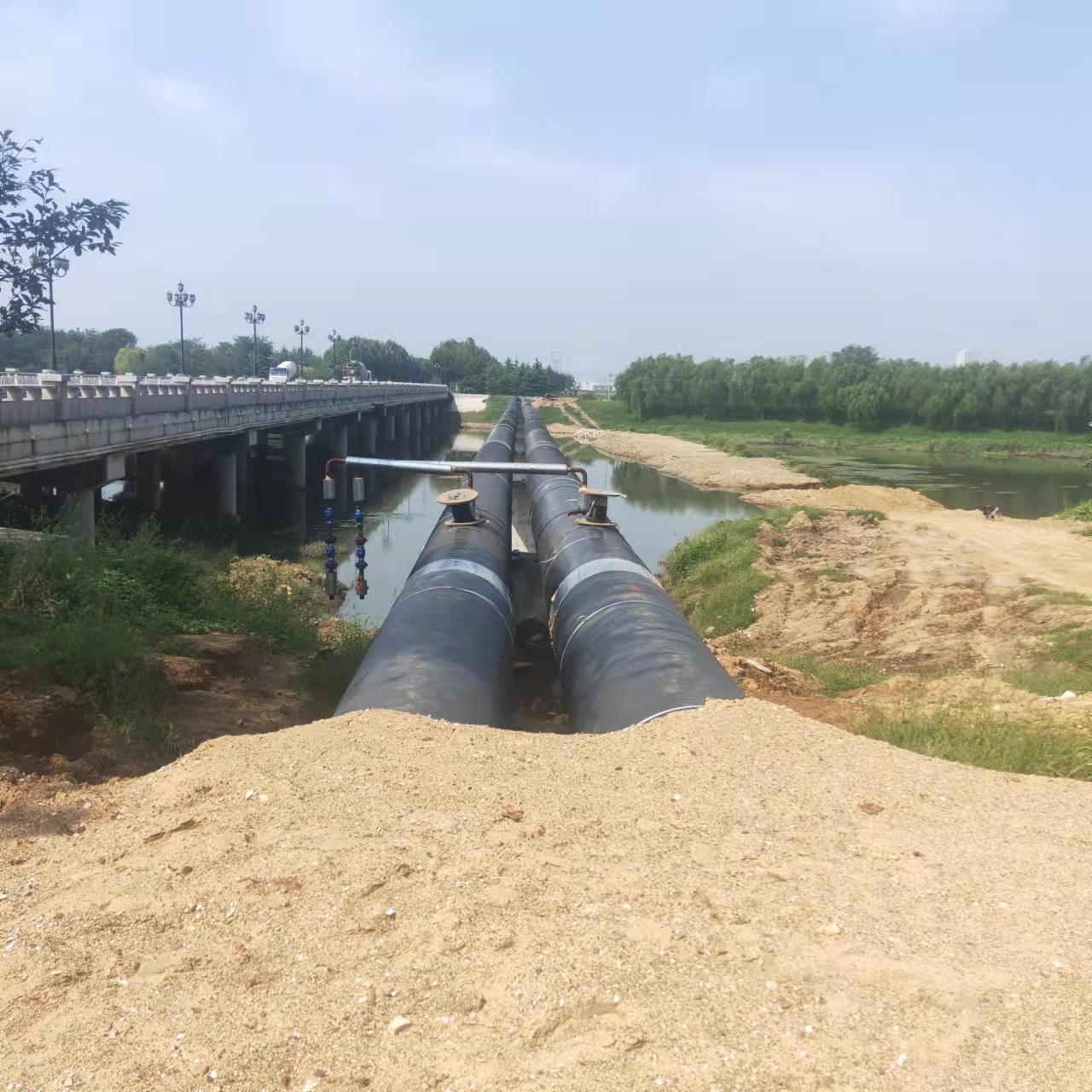 鸠江武汉顶管输油管道清洗